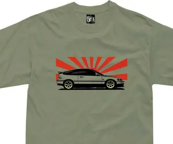 Marškinėliai Honda Crx Gerbėjai Vtec Klasikinis Cr-X Jdm Automobilių