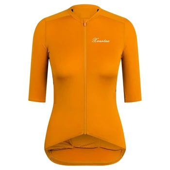 Xvertex Camiseta ciclismo mujeres 2021 Tinka kūno komanda lenktynių trumpą rankovė Džersis moterų black orange 