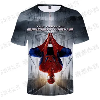 2021 Naujas Vasaros Spider-Man Spausdinami 3D T-marškinėliai Vyrams, Moterims, Vaikams, Vasaros Kietas žmogus-Voras Tee Viršūnes Streetwear Marškinėliai Berniukas mergaitė Vaikai