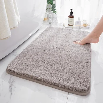 Šiaurės pūkuotas kilimas, kilimai neslidūs vonios kambario kilimėliai Stiprios vandens absorbcijos Pėdos padas Namo Kambarį, wc Lovos