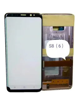 Super AMOLED skystųjų kristalų (LCD Samsung Galaxy S8 G950 G950F LCD Ekranas Jutiklinis Ekranas skaitmeninis keitiklis Surinkimas Su juodais Taškeliais, testuotas