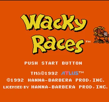 Wacky Races 60 Pin Žaidimo Kortelės Individualų 8 Bitų 60pins Žaidėjas