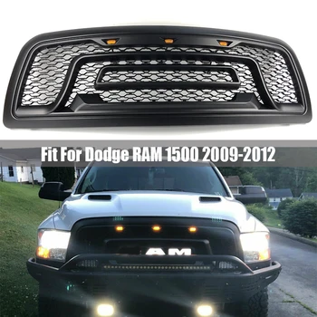 Tinka Dodge Ram 2009 M. 2010 M. 2011 m. 2012 Priekiniai Lenktynių Grilio Dangtis su LED šviesos 1500 Akių Grotelės Sukilėlių Stilius