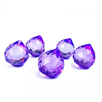 1 VNT Violetinė Crystal Ball Liustra Crystal Prism Liustra Suncatcher 