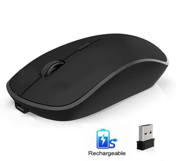 2.4 G-ultra plonas išjungti pelę su USB Nano pluošto 2400 DPI nešiojamos mobiliojo ryšio belaidės pelės, tinka nešiojamų kompiuterių 
