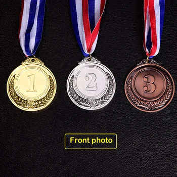 Aukso Sidabro Bronzos Apdovanojimą Vaikai Medalio Laimėtojas Atlygį Skatinti Ženklelis Konkursų Prizus Lauko Žaidimai Vaikams, Žaislas su Kaspinu