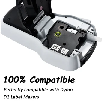 200PCS 40913 už DYMO D1 9 mm juodu ant balto ženklo juostelė dymo LM160 LM280 PNP label maker