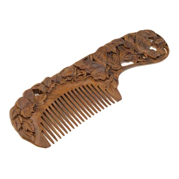 Antikvariniai Natūralus Sandalmedžio Platus Dantų Šukos Šukuosena, plaukų iššukavimo Klasikinis Šukos Plaukų Priežiūra