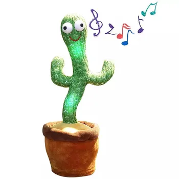 Šokių Kaktusas Žaislas Elektroninių Purtyti Šokių Žaislas, 60 Dainų Dong Pliušinis Mielas Šokių Kaktusas Ikimokyklinio Ugdymo Žaislas