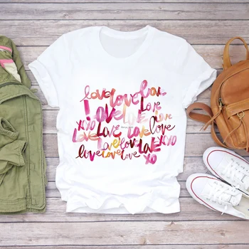 24 Laišką Harajuku Graphic Marškinėliai Moterims Ullzang Vasaros 90s T-shirt Meno Marškinėlius Moterų Mados Viršuje, Trišakiai Moterų Camisetas Mujer