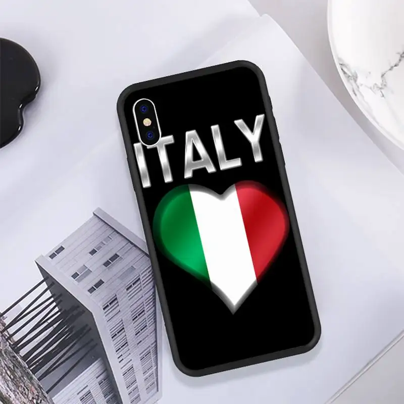 Italijos Vėliavos Telefono dėklas Skirtas IPhone 11 12 Pro Max 6 6s 7 8 Plus XS XR 12mini Se 2020 Atveju