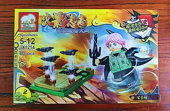 8 Stilius Naruto Jiraiya Ninja vs mažų dalelių Surinkti blokai Žaislai Veiksmų skaičiai lėlės Pakuotėje Vaikų puzzle dovana